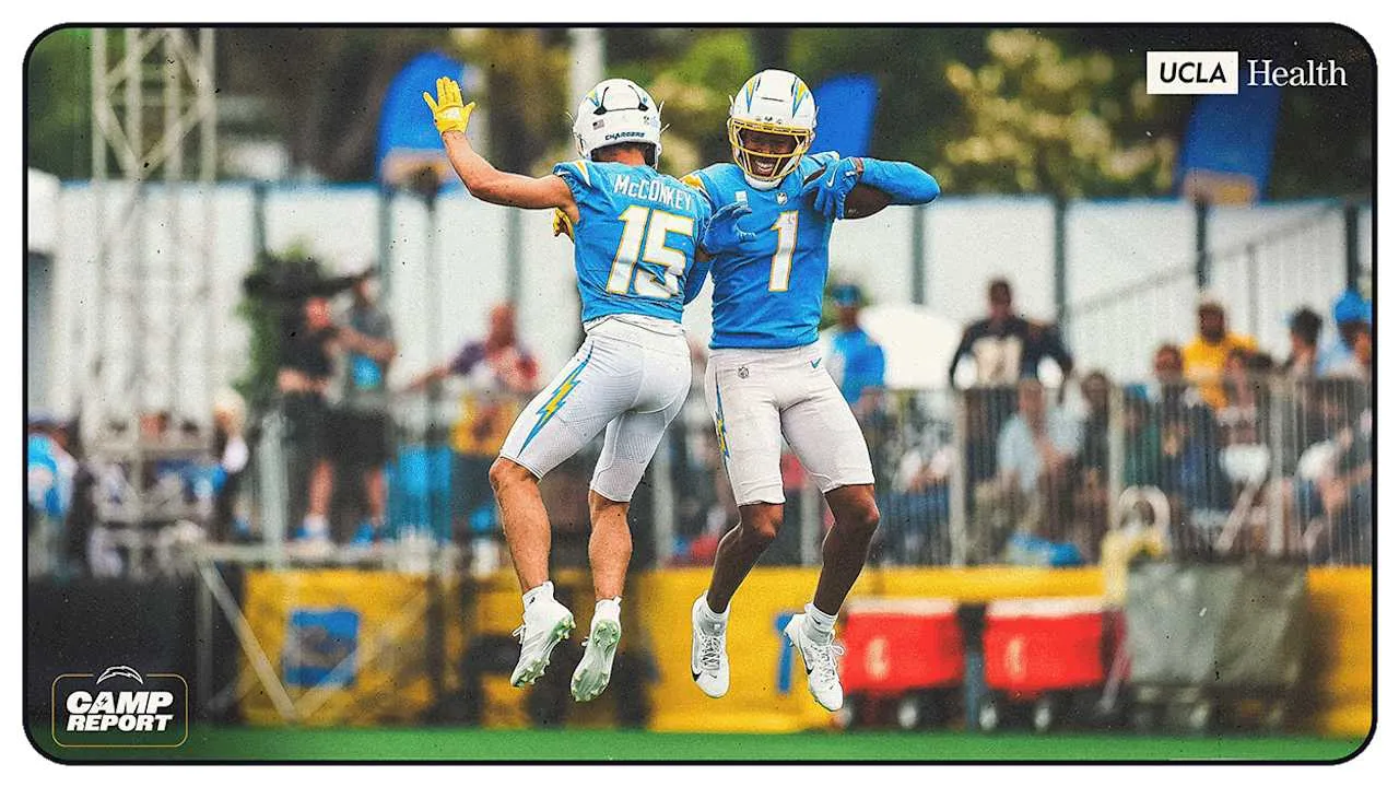 Laporan Kamp Chargers: 2 TD Quentin Johnston Soroti Latihan Senin